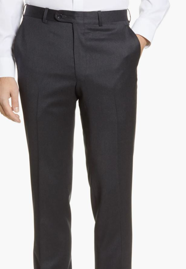 Peter Millar Harker Dress Pant: Dark Grey