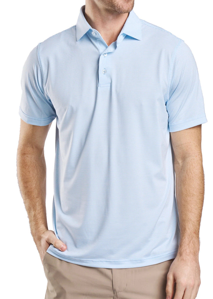 Harlestons The Sullivan Polo: Carolina Blue