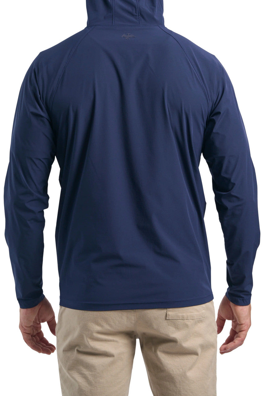 Harlestons Hooded Sport Pullover: Beaufain Blue