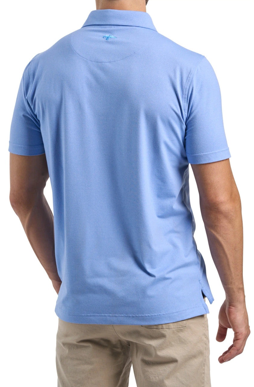 Harlestons Seaside Pocket Polo: Marine Blue