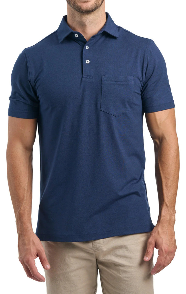 Harlestons Seaside Pocket Polo: Beaufain Blue