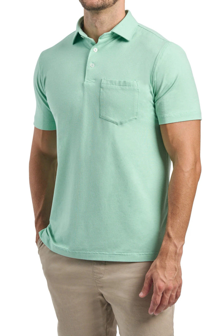 Harlestons Seaside Pocket Polo: Ocean Wave