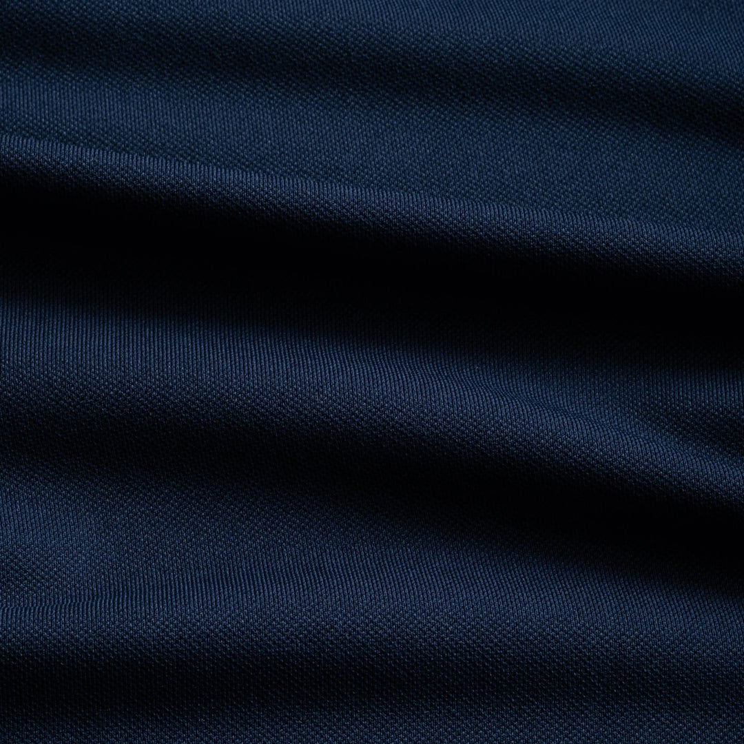 Harlestons The Cypress Longsleeve Polo: Beaufain Blue