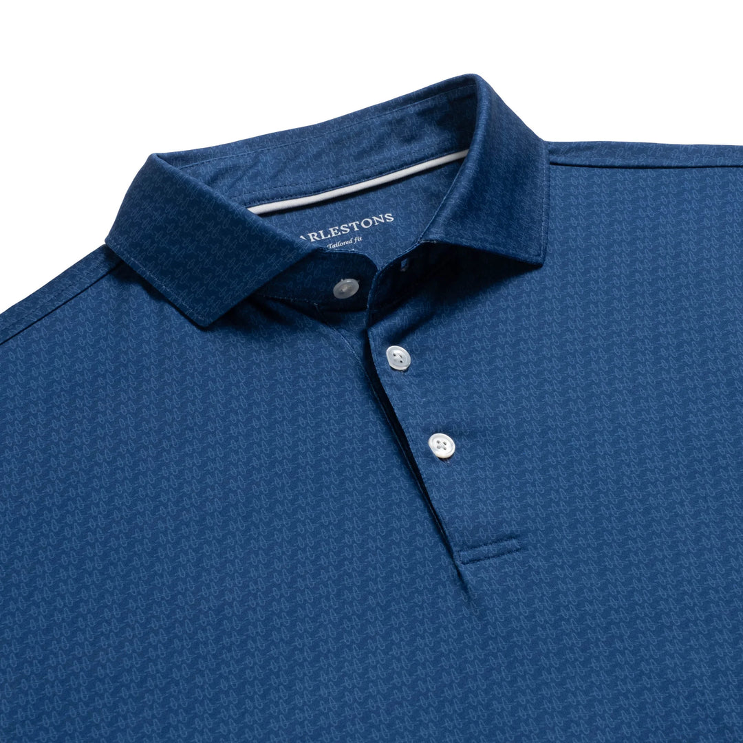 Harlestons The Ravenel Polo: Beaufain Blue