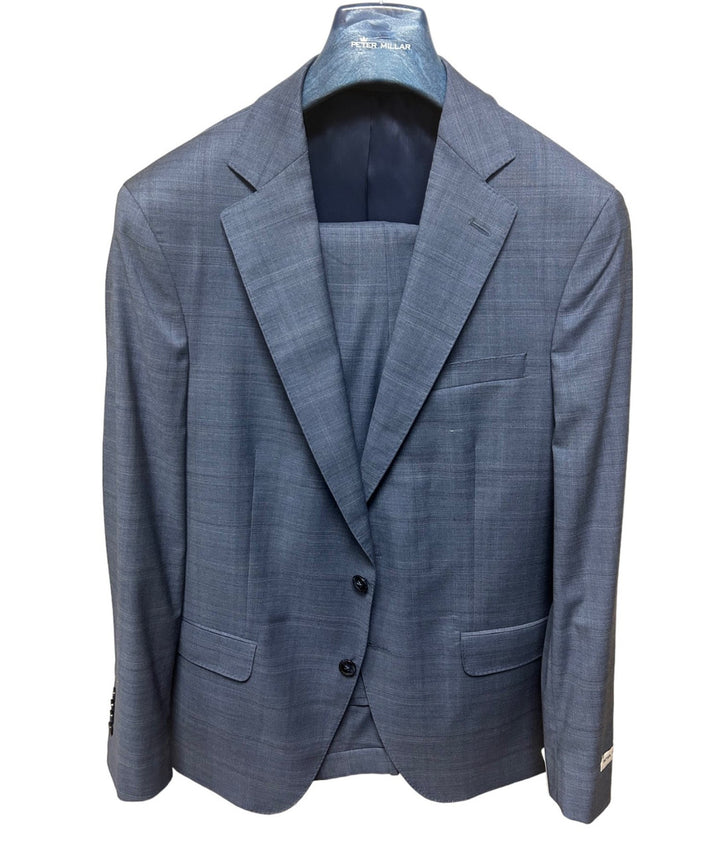 Peter Millar Hartford Suit: Steel Blue Plaid