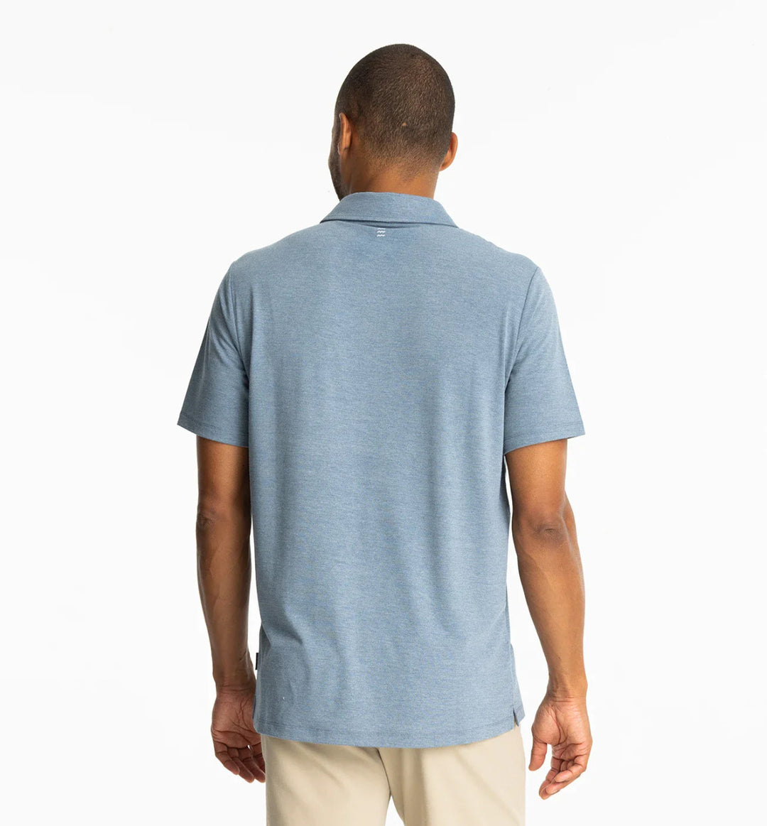 Free Fly Men's Bamboo Flex Polo II: Heather  Deepwater