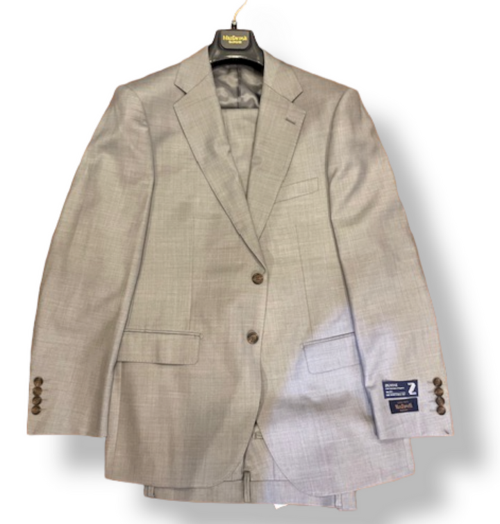 Maxdavoli by MaxMan Heather Grey Solid Suit