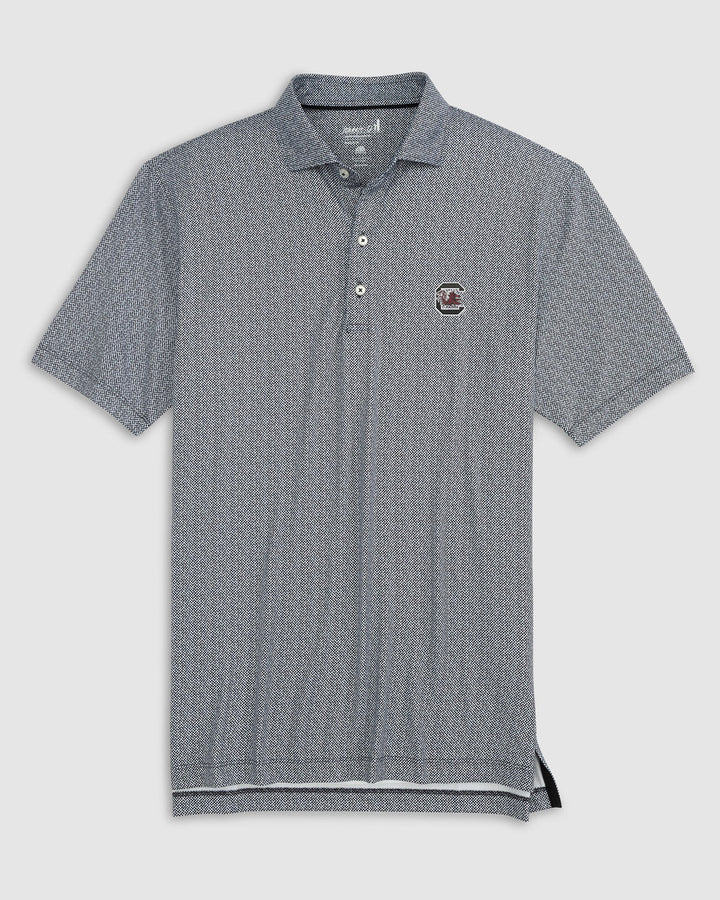 Johnnie-O University of South Carolina Block C Hinson Polo: Black