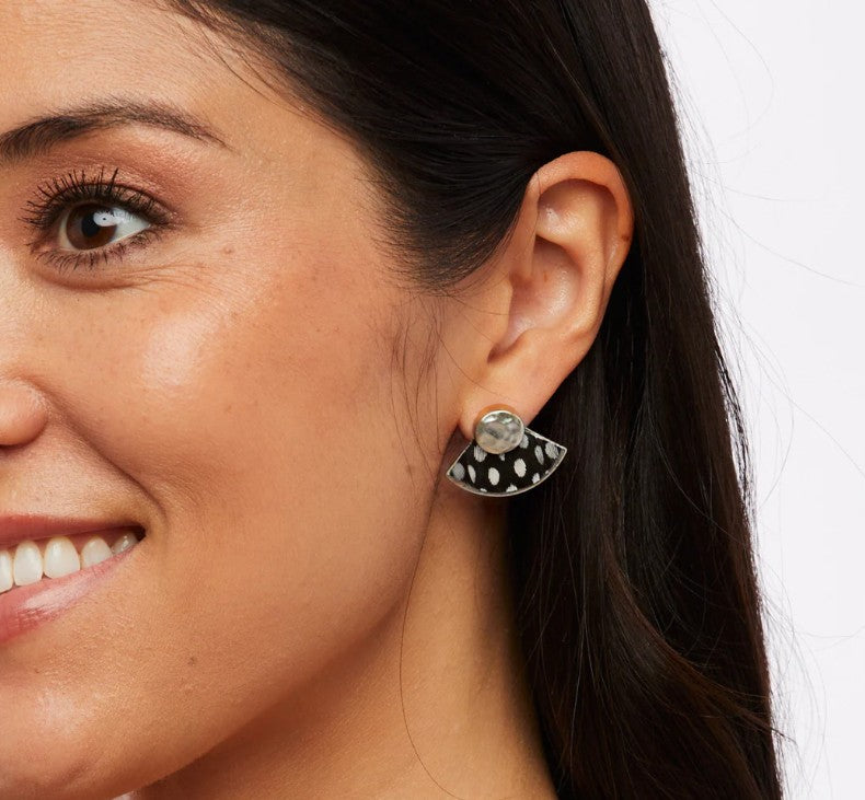 Brackish Hiott Stud Earring: Silver