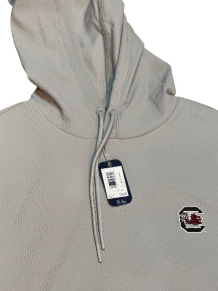 Johnnie-O University of South Carolina "Block C" Hoppin Performance Drawstring Hoodie: Seal