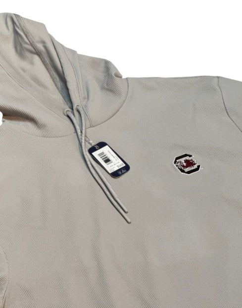Johnnie-O University of South Carolina "Block C" Hoppin Performance Drawstring Hoodie: Seal