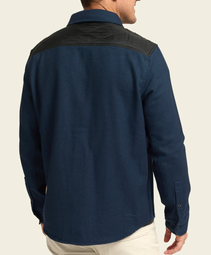 Howler Brothers Quintana Quilted Flannel: Station Blue