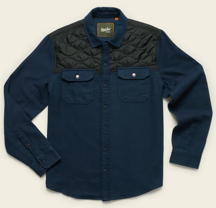 Howler Brothers Quintana Quilted Flannel: Station Blue