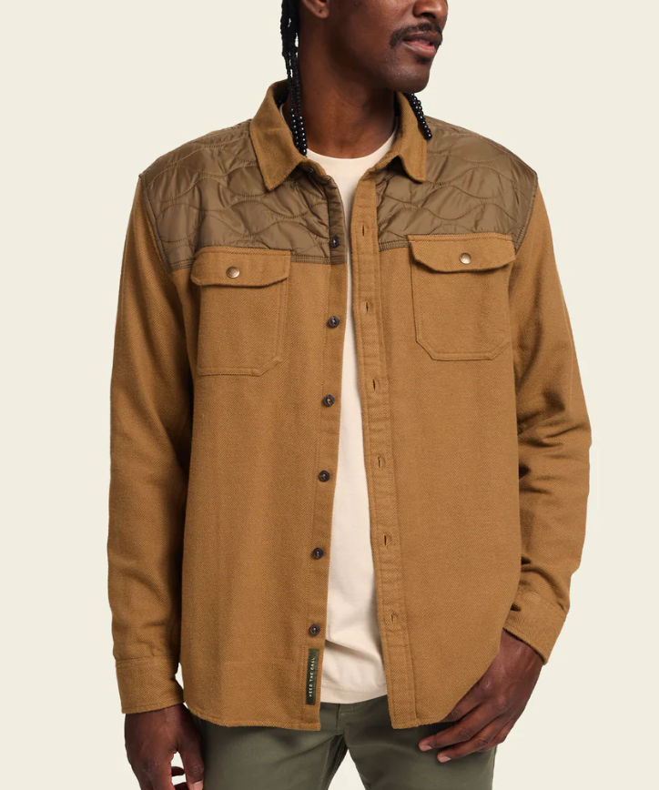 Howler Brothers Quintana Quilted Flannel: Teak