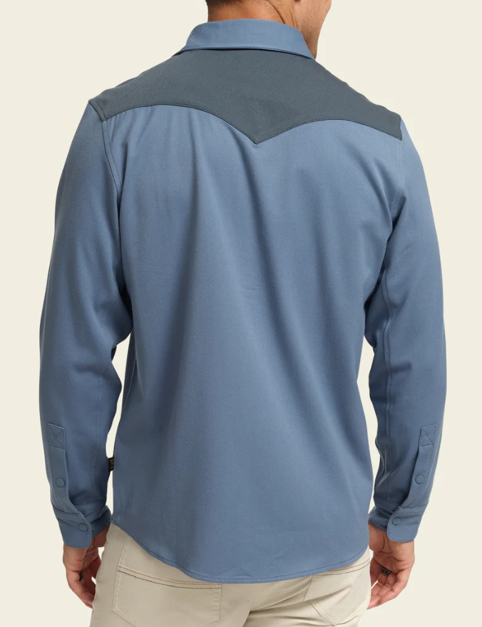 Howler Brothers Stockman Stretch Snapshirt: Mirage Blue