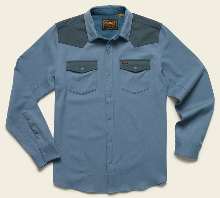Howler Brothers Stockman Stretch Snapshirt: Mirage Blue