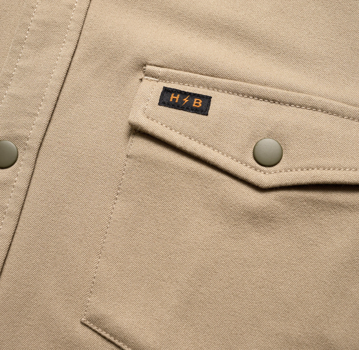 Howler Brothers Stockman Stretch Snapshirt: Putty