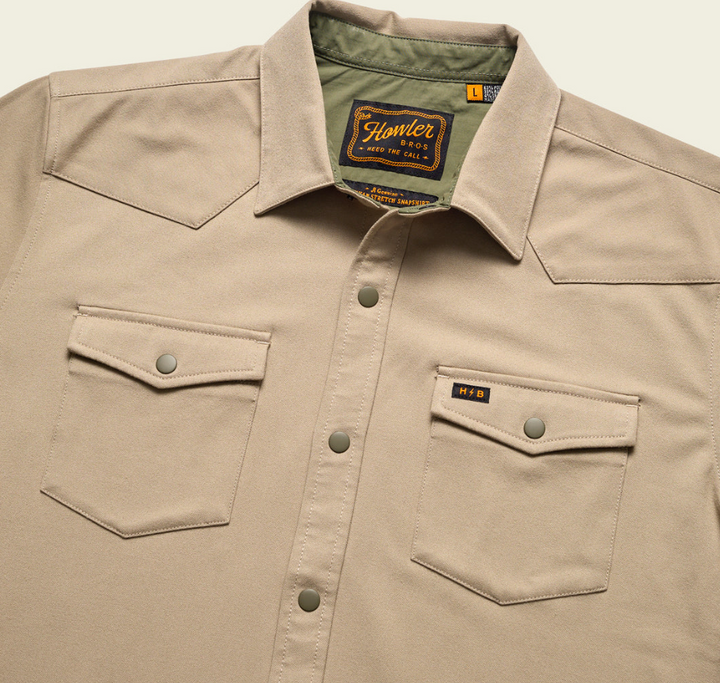 Howler Brothers Stockman Stretch Snapshirt: Putty