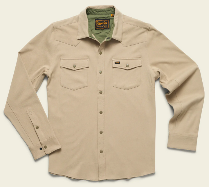 Howler Brothers Stockman Stretch Snapshirt: Putty