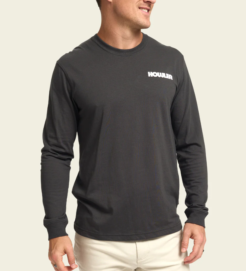 Howler Brothers Trucha Longsleeve T-shirt: Antique Black