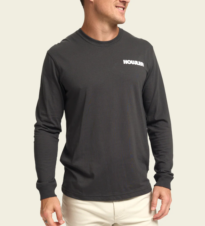 Howler Brothers Trucha Longsleeve T-shirt: Antique Black
