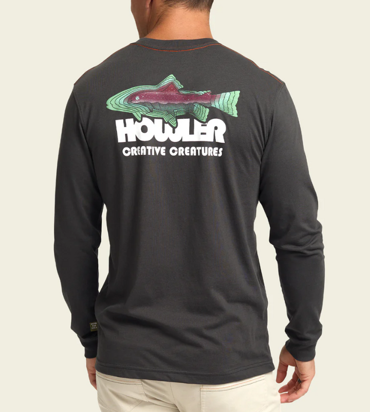 Howler Brothers Trucha Longsleeve T-shirt: Antique Black