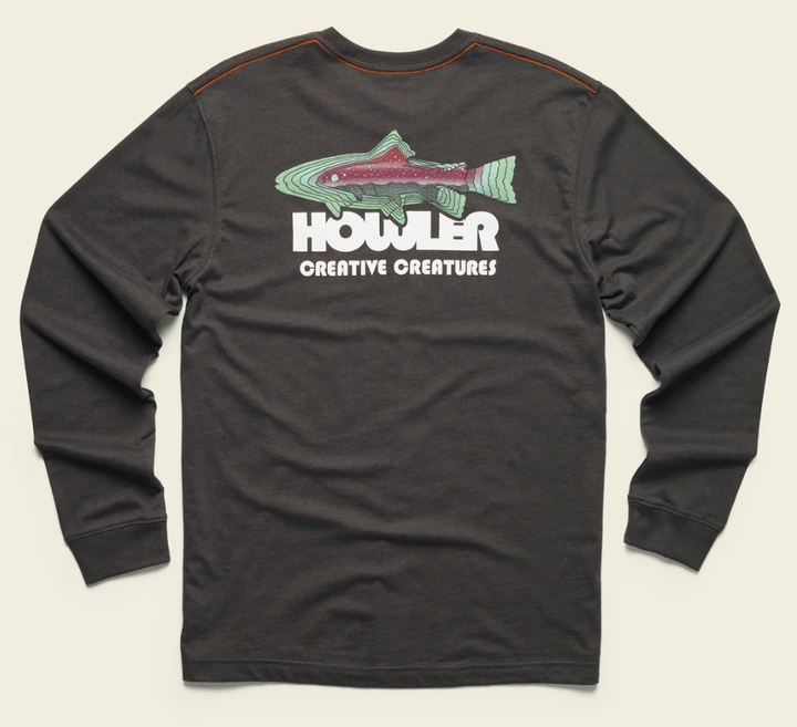 Howler Brothers Trucha Longsleeve T-shirt: Antique Black