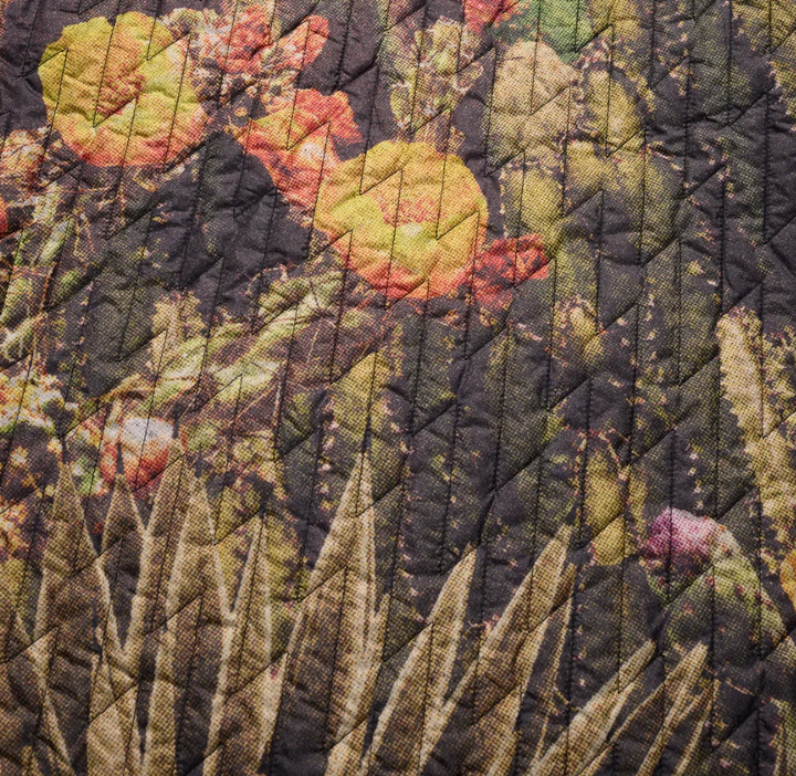 Howler Brothers Voltage Quilted Pullover: Cactus Mob