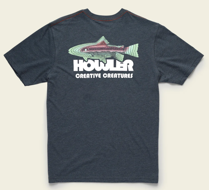 Howler Brothers Trucha Pocket T-shirt: Charcoal Heather