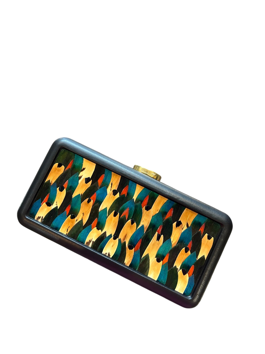 Brackish Le Marais Clutch: Pheasant, Peacock Feathers
