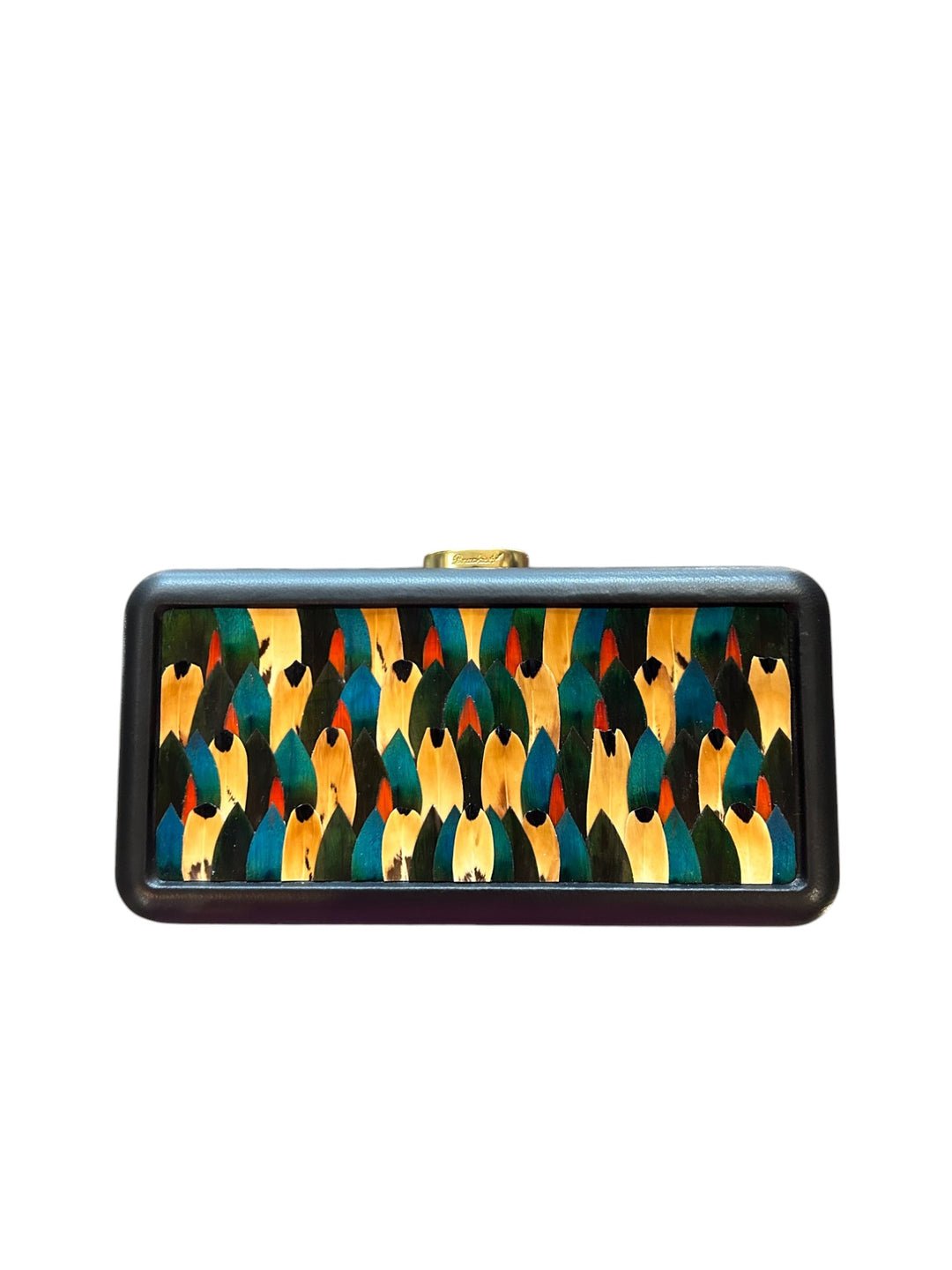 Brackish Le Marais Clutch: Pheasant, Peacock Feathers