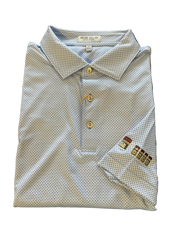 Peter Millar Medina Performance Jersey Polo Lake Murray Dam Towers: Bluebird