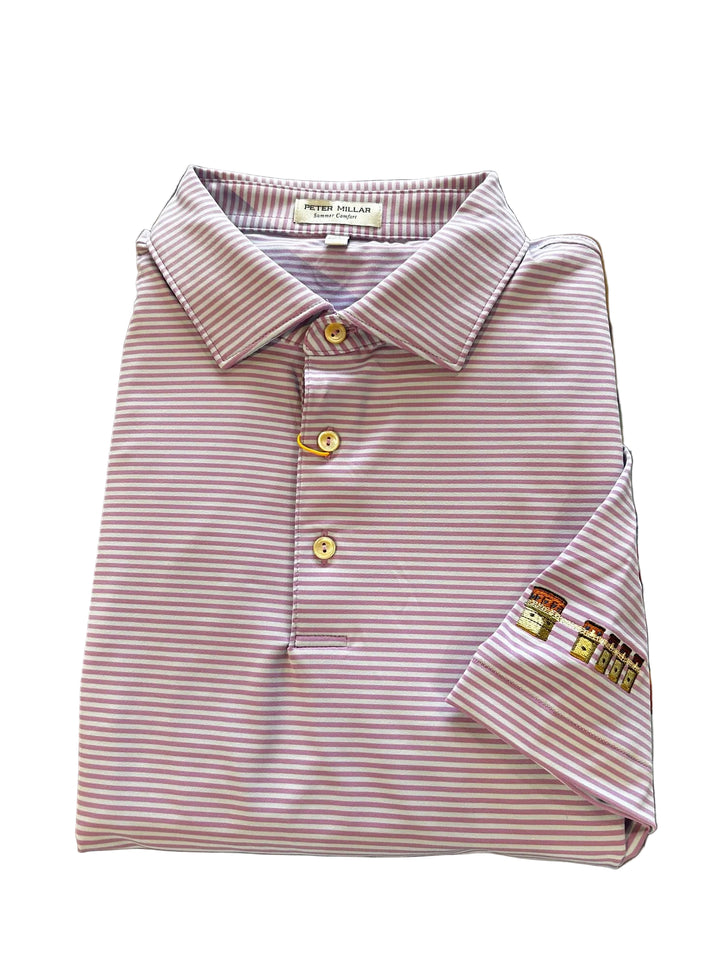 Peter Millar Hales Performance Jersey Polo Lake Murray Dam Towers: Purple Iris