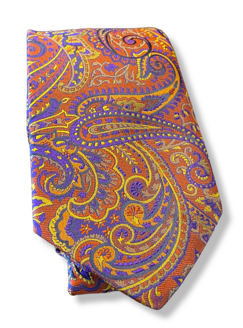 R. Hanauer Henna Norwood Paisley Tie