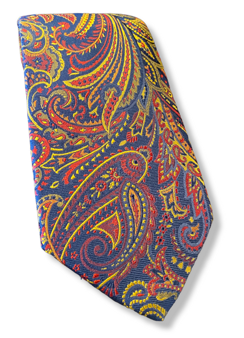 R. Hanauer Navy Norwood Paisley Tie