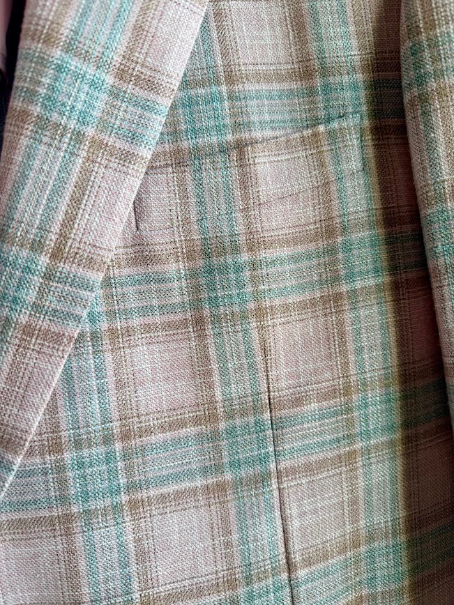 MaxDavoli By Maxman Carlo Barbera Soft Coat: Pink Plaid