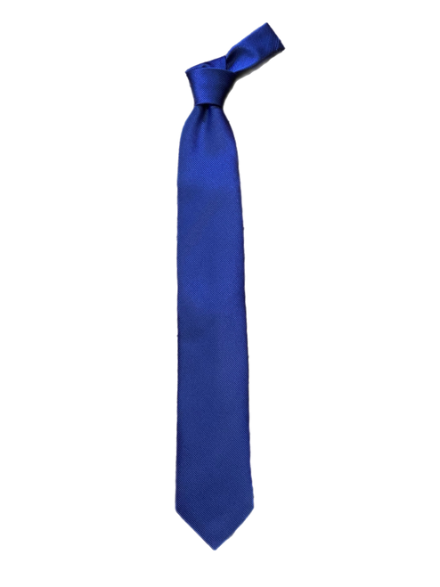 Seaward and Stearn Solid Woven Tie: Navy