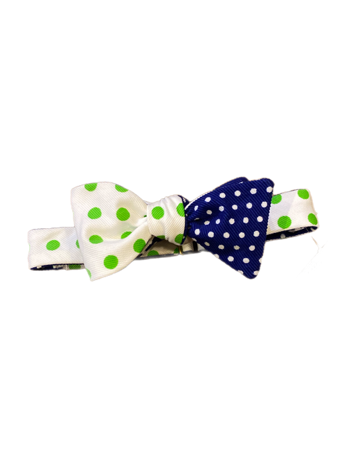 Craig Reagin Green Dots With Blue Dots Bowtie