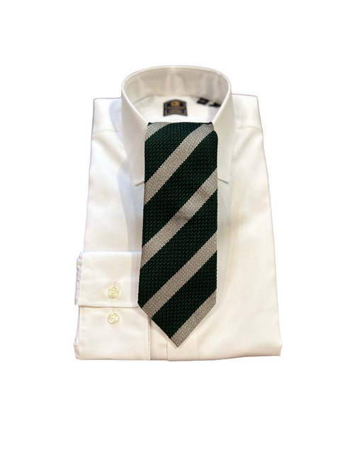 Seaward and Stearn Silk Woven Tie: Green