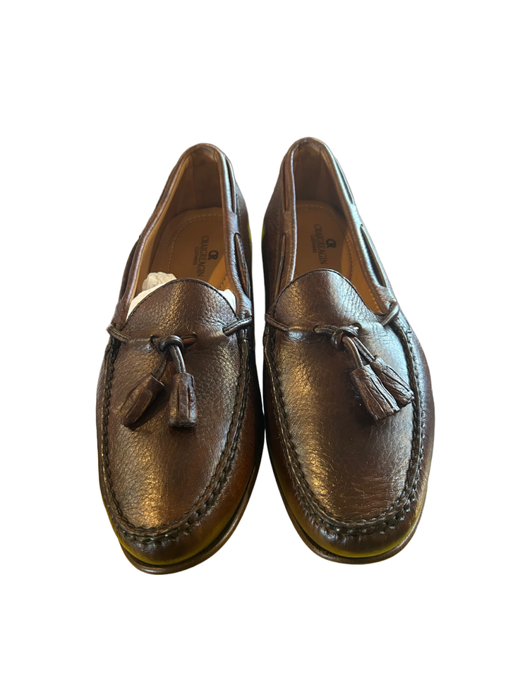 T.B. Phelps Preston Deerskin Tassel Loafer: Chestnut