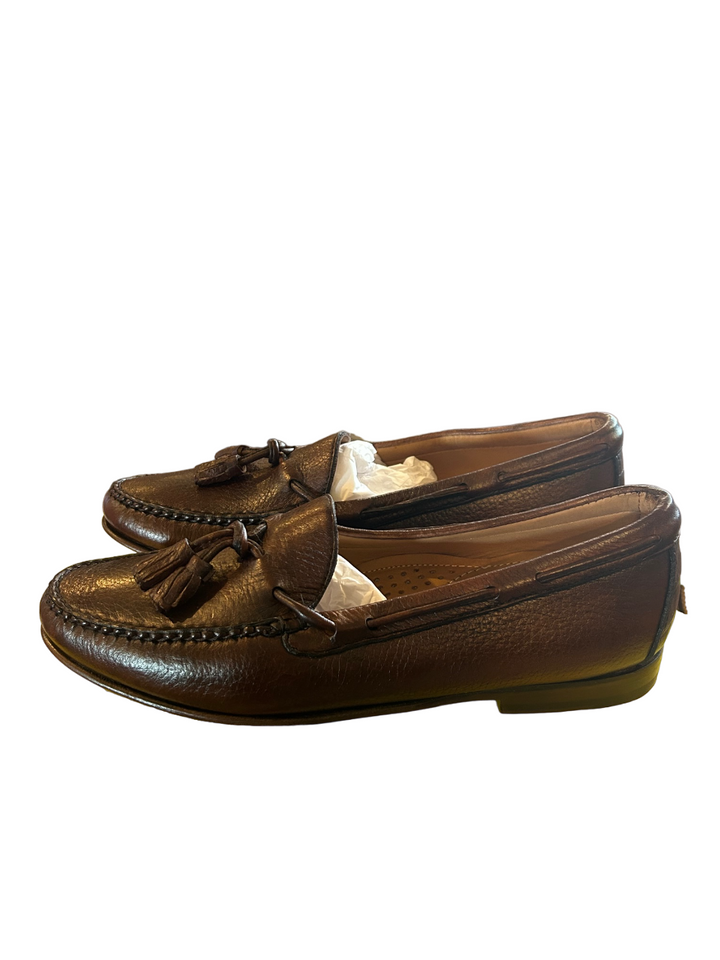 T.B. Phelps Preston Deerskin Tassel Loafer: Chestnut