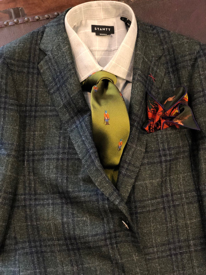 Samuelsohn Green Plaid Sport Jacket