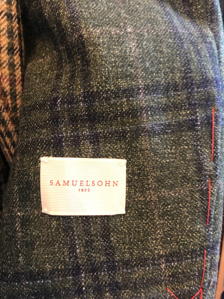 Samuelsohn Green Plaid Sport Jacket