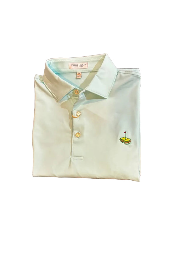Peter Millar Holden Performance Jersey Polo with Pimento Cheese: Clearwater