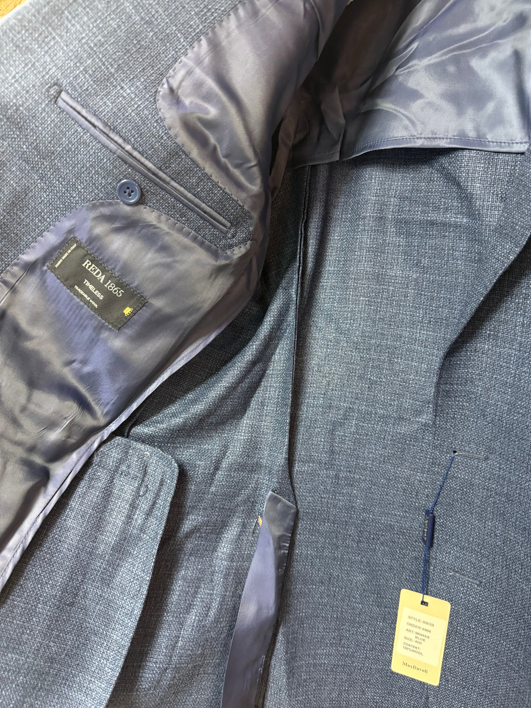 Maxdavoli by Maxman Reda Soft Coat: Blue