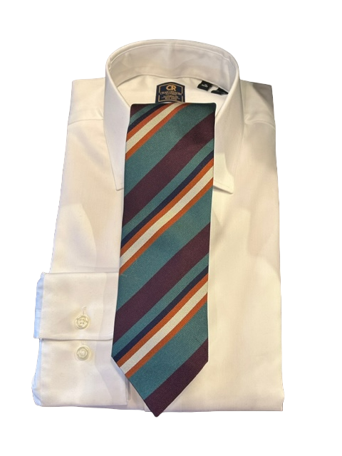 Seaward and Stearn Teal/Rust /Purple Tie