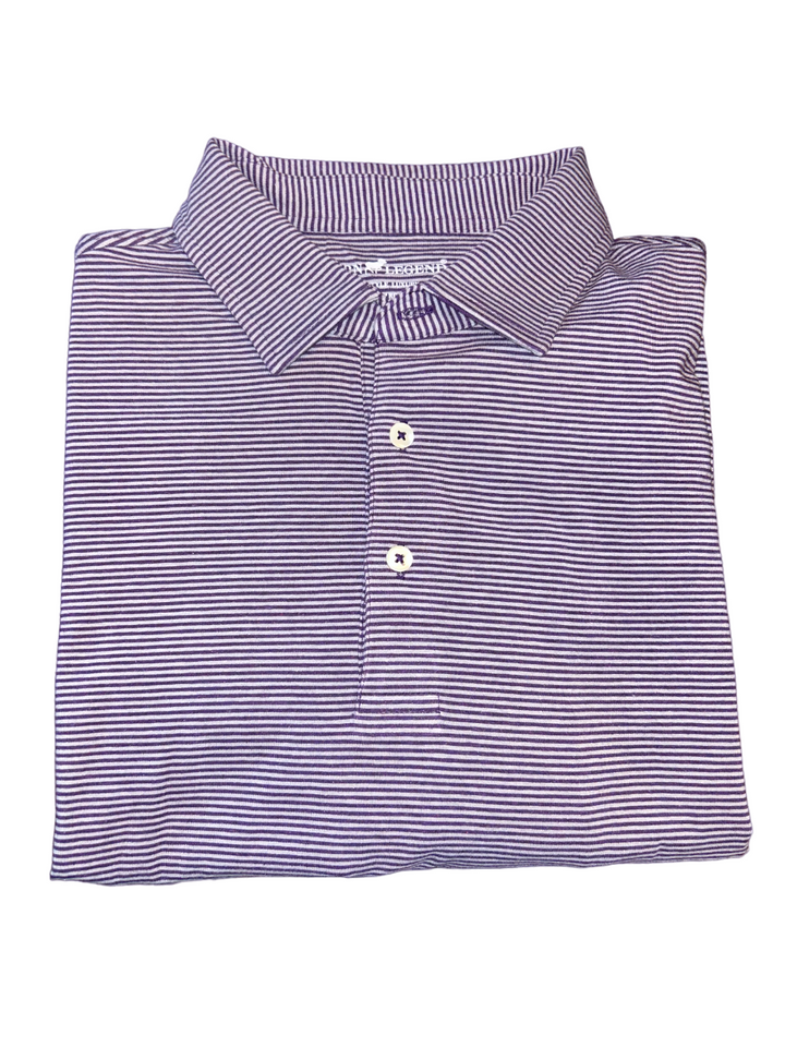 Horn Legend Cotton Mini Stripe: Purple/Grey