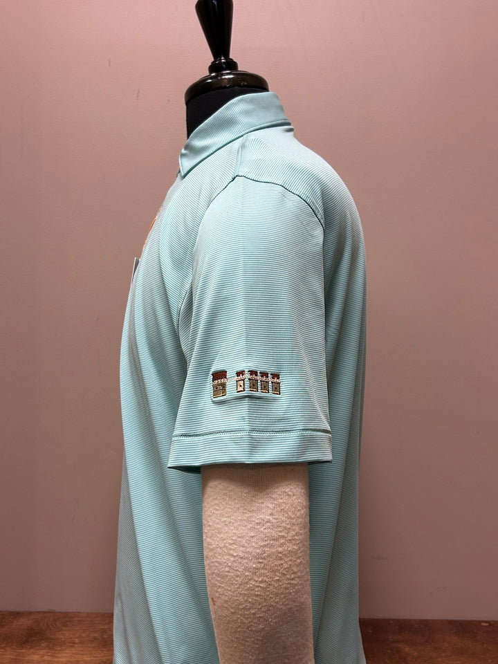Peter Millar Jubilee Performance Jersey Polo "Lake Murray Dam Towers": Meadow