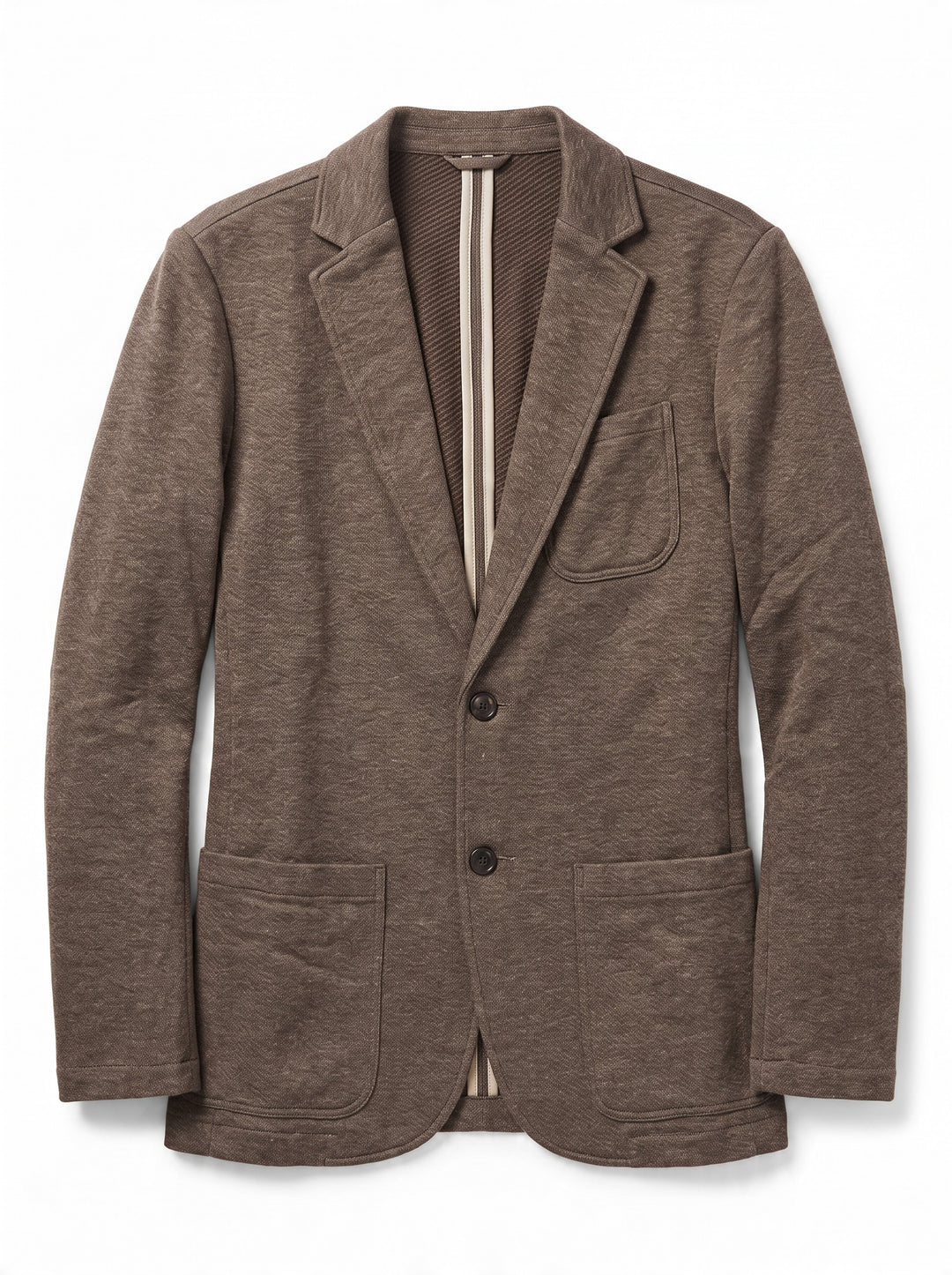 Faherty Inlet Knit Blazer: Deep Brown Heather