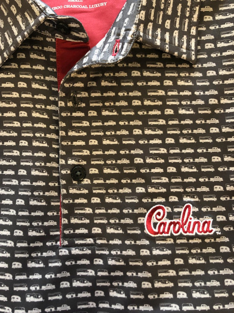 Horn Legend Tailgating Print South Carolina Polo: Carolina Script